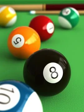 Billiard Stock Illustration