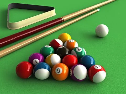 Billiard Stock Illustration
