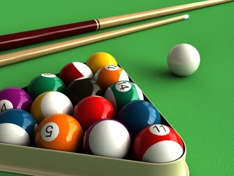 Billiard Stock Illustration