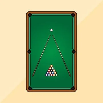 Billiard Stock Illustration
