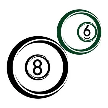 Billiard logo template vector icon design - Vector Stock Illustration