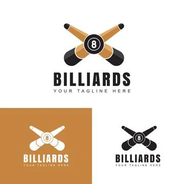 Billiard logo. Vector illustration. Stock Illustration