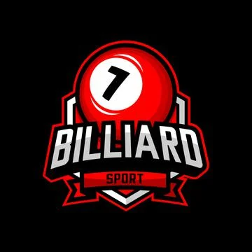 BILLIARD LOGOS Illustrazione stock