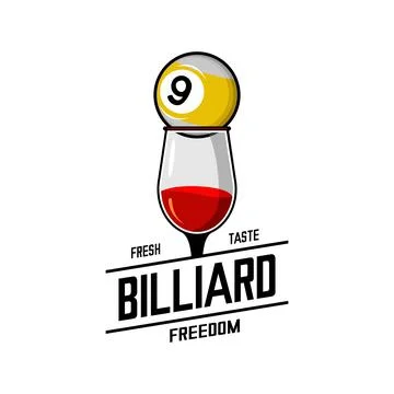 BILLIARD NINE VECTOR Stock Illustration