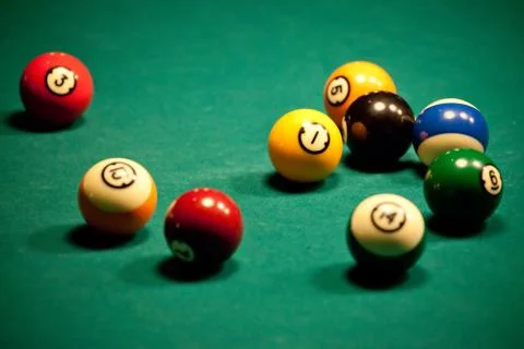 Billiard - pool balls Stock Photos