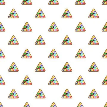 Billiard pool balls rack seamless pattern background Stock-Illustration