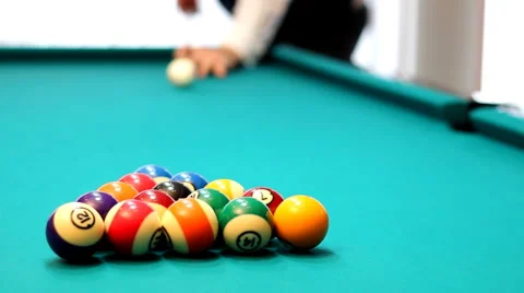 Billiard Pool Stock Footage 2389759