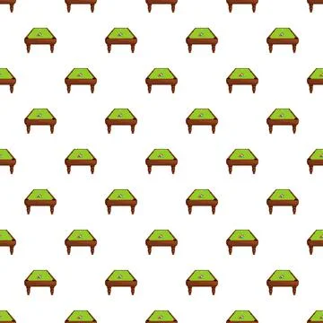 Billiard pool tables game seamless pattern 库存插图