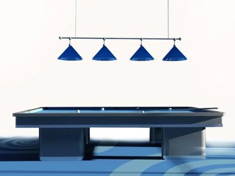Billiard room Stock Illustration