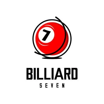 BILLIARD SEVEN VECTOR Illustrazione stock