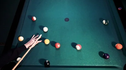 Billiard shot Video stock 88189316