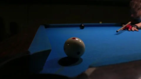 Billiard shot Stock Footage 133971796