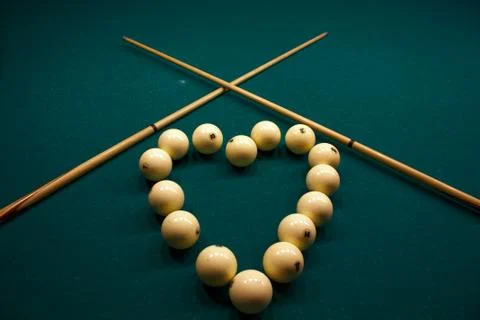 Billiard spheres Stock Photos
