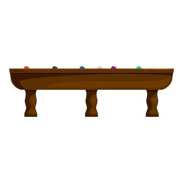 Billiard table with balls ready for playing billiards Illustrazione stock