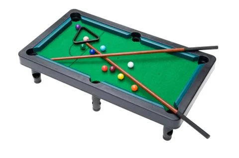 Billiard table close up Stock Photos