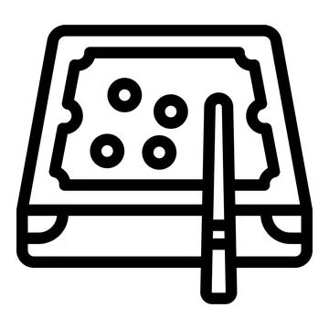 Billiard table with cue and balls, game equipment for playing billiards Illustrazione stock