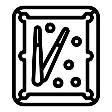Billiard table with cue and balls, playing billiards game equipment icon Illustrazione stock
