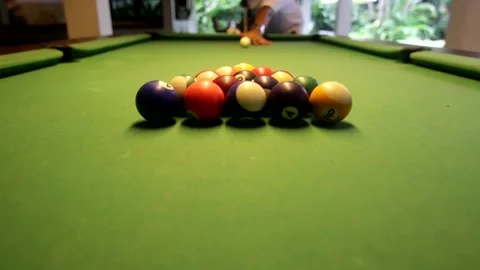 Billiard table Stock Footage 133986232