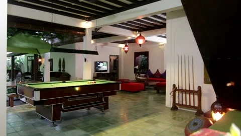 Billiard table Stock Footage 133986251