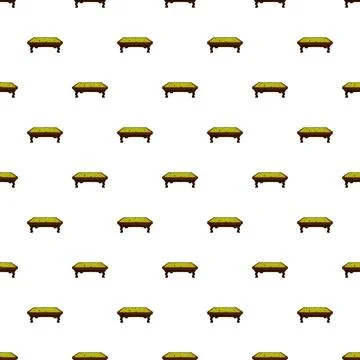 Billiard table game hobby playing green pattern Stock Illustration