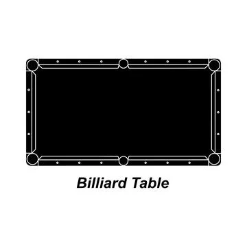 Billiard table icon Illustrazione stock
