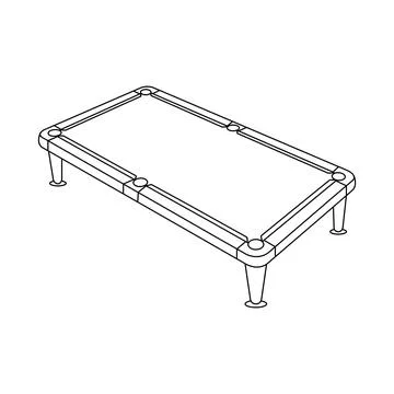 Billiard table icon Illustrazione stock