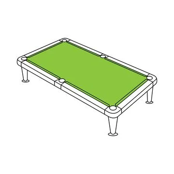 Billiard table icon Illustrazione stock