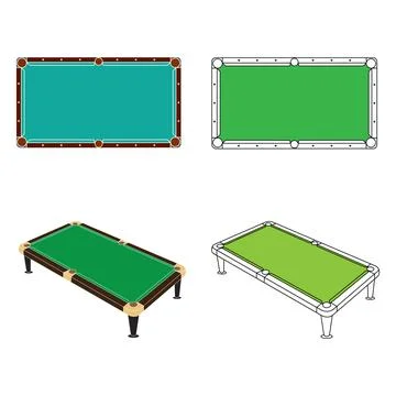 Billiard table icon Illustrazione stock