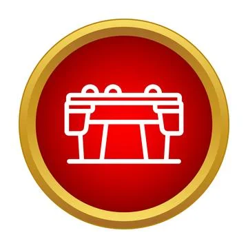 Billiard table icon representing game and entertainment 스톡 일러스트