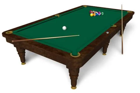 Billiard table Stock Illustration