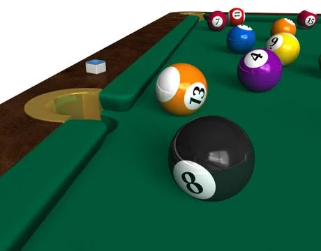 Billiard table Stock Illustration