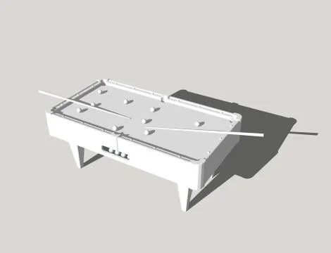 Billiard table. Isolated on grey background. 3D rendering illustration. 스톡 일러스트