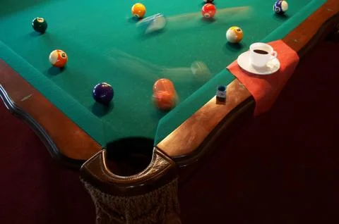 Billiard table Foto stock