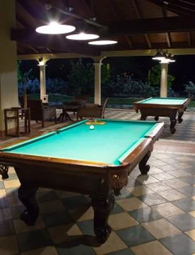 Billiard table Stock Photos