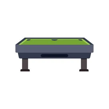 Billiard table playing equipment for indoor leisure sport Illustrazione stock