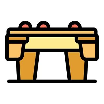Billiard table with pockets and balls displaying gaming concept Stock Illustration