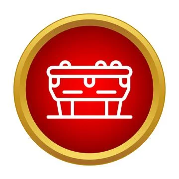 Billiard table pool snooker game icon Illustrazione stock