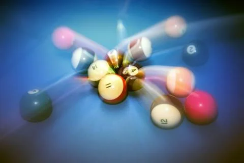 Billiard table vintage background Stock Photos