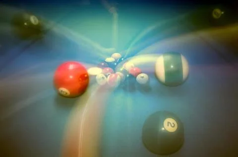 Billiard table vintage background Stock Photos