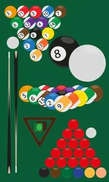 Billiards and snooker Stock Illustration