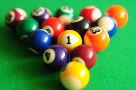 Billiards balls Stock Photos