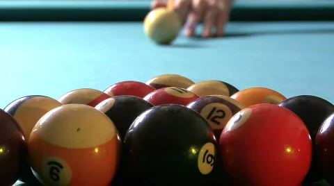 Billiards break cu2 Stock-Footage 724323