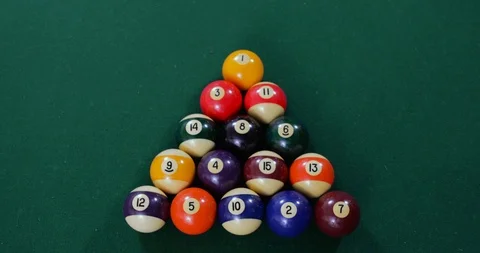 Billiards Break Stock Footage 92511549