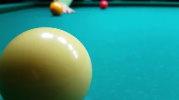 Billiards game, ball shooting Video stock 85967693