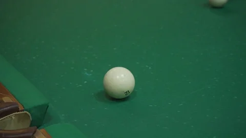 Billiards game knock the ball Stock Footage 103117416