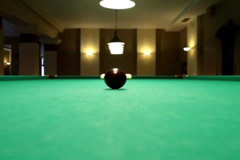 Billiards game split pyramids NTSC Stock Footage 1077261