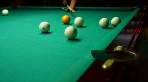 Billiards the game video green background game gambling Vidéo 67149223