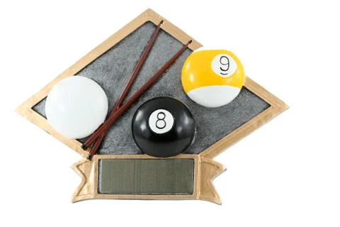 Billiards plaque Stock Photos