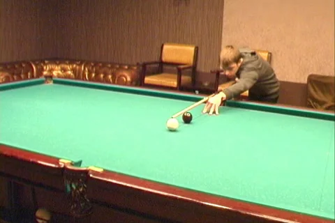 Billiards player Stock Footage 1071667