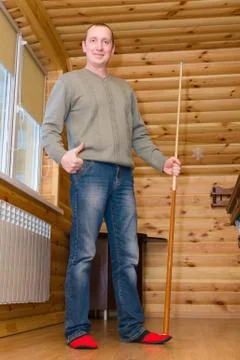 Billiards player Stock Photos